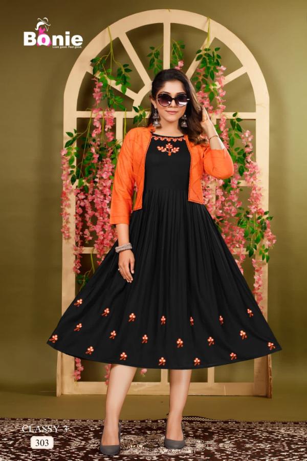 Bonie Classy 3 Rayon Exclusive Designer Kurti Collection